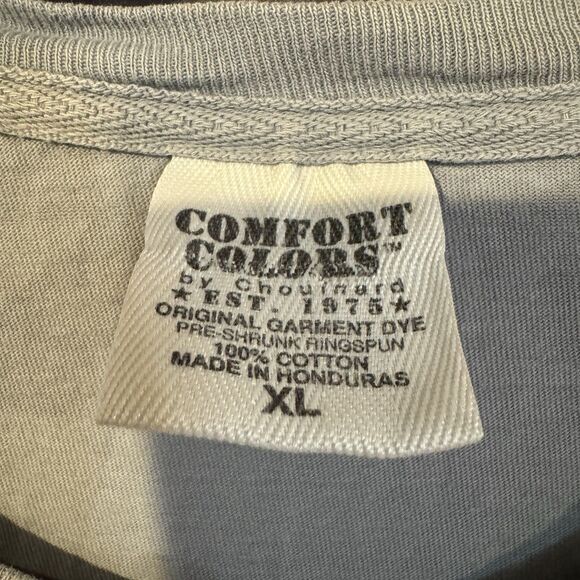 Texas Tech T-Shirt XL Gray Bird Dog Flag Red Raiders Short Sleeve Comfort Colors - Picture 3 of 8